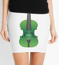 Violin Green Mini Skirt