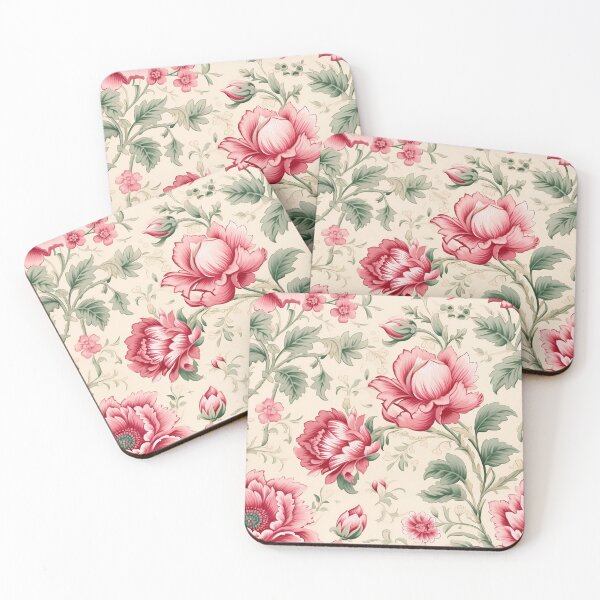 Item preview, Vintage rose red fabric pink - 1930's House Wallpaper - Classic designed and sold by Paul-05.