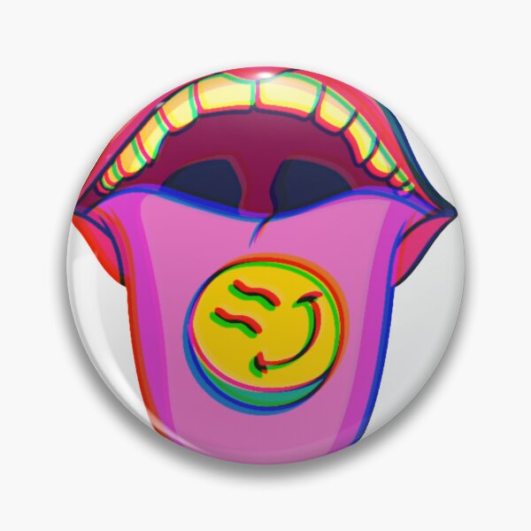 Artikelvorschau, Trippy Zunge heraus mit Smiley-Gesicht entworfen und verkauft von allyiscoral.