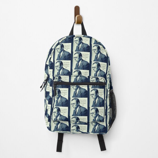 Item preview, Sartre portrait and quote: Every word has consequences. Every silence, too. designed and sold by artbleed.