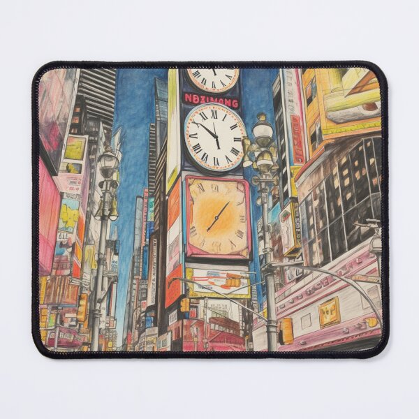 Item preview, A Vintage Travel Illustration of the Times Square in New York - US designed and sold by GoodOldVintage.