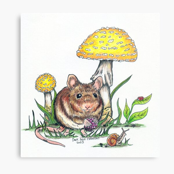 Item preview, mouse with mushrooms designed and sold by DarkFern.