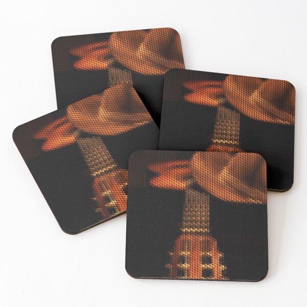 Item preview, Guitar Hat 3D Cubes Low Poly Art designed and sold by SpiroJo.