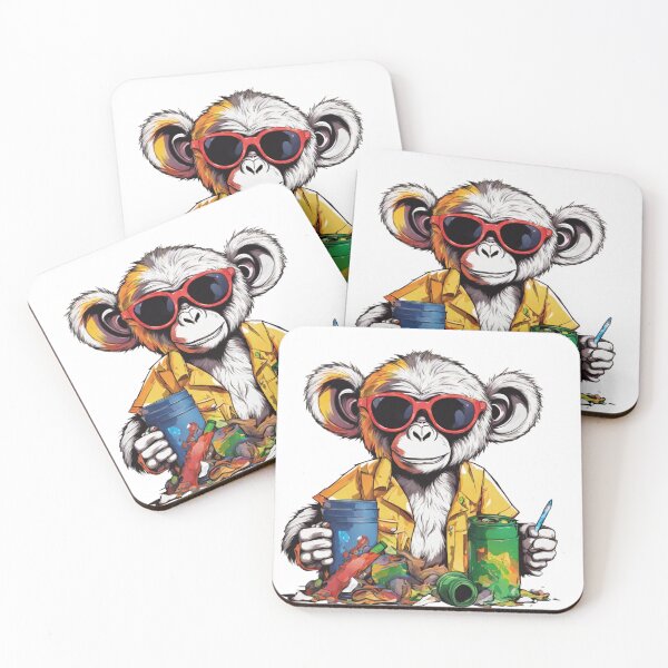 Item preview,  monkey artist designed and sold by HATIM Belamin.