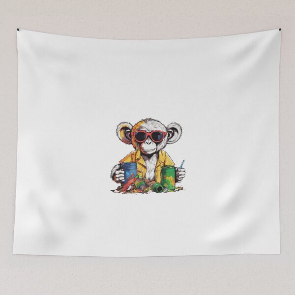 Item preview,  monkey artist designed and sold by HATIM Belamin.