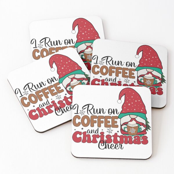 Item preview,  I Run in Coffee and Christmas Cheer: The Perfect Blend for Holiday Runs,Skeleton Christmas,vintage christmas designed and sold by metacollection.