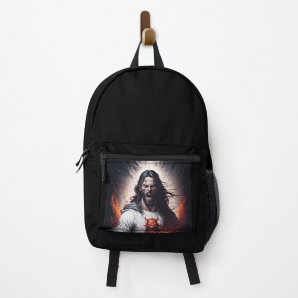 Item preview, Jesus Christ and the Angry Devil in an iconic infernal moment designed and sold by marccelusshop.