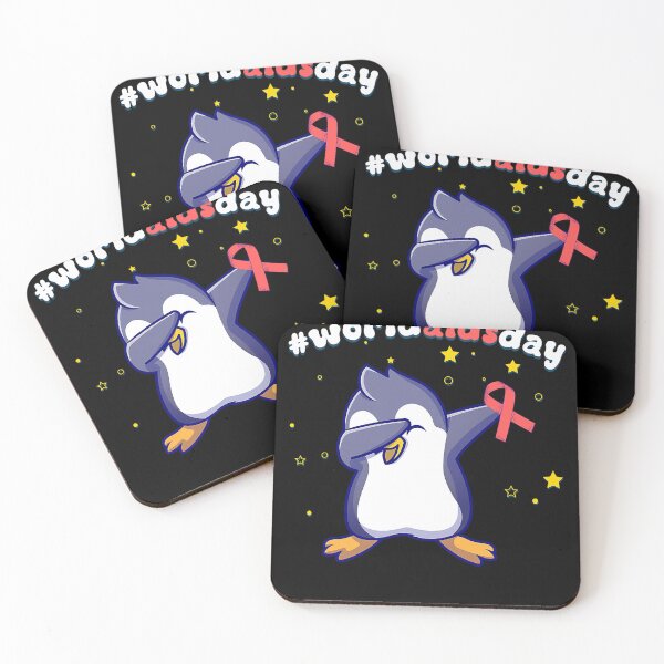 Item preview, Cute Penguin World Aids Day Anti HIV ADIS Awareness Day designed and sold by defabiosofxs.