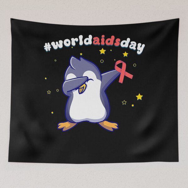 Item preview, Cute Penguin World Aids Day Anti HIV ADIS Awareness Day designed and sold by defabiosofxs.
