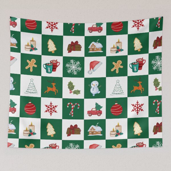 Item preview, Christmas checkered  designed and sold by PShwetsss.