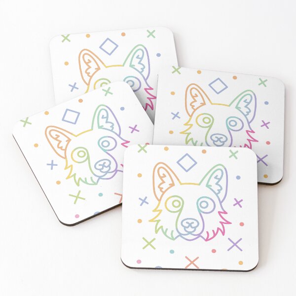 Item preview, neon colors vector design of a woof designed and sold by mjkunnil.