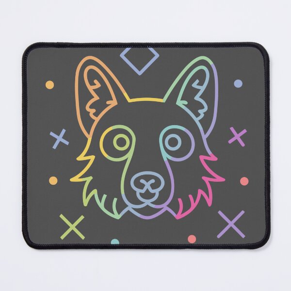 Item preview, neon colors vector design of a woof designed and sold by mjkunnil.