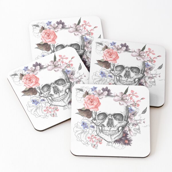 Item preview, Skull head with a flowers designed and sold by zorkaa1.