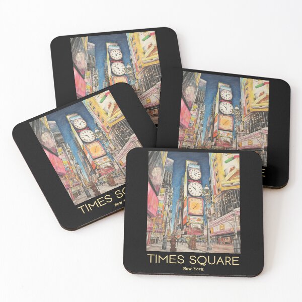 Item preview, A Vintage Travel Illustration of the Times Square in New York - US designed and sold by GoodOldVintage.