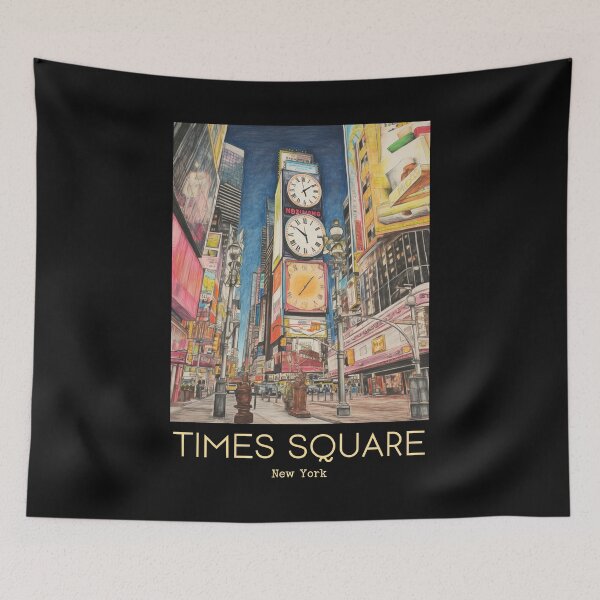 Item preview, A Vintage Travel Illustration of the Times Square in New York - US designed and sold by GoodOldVintage.