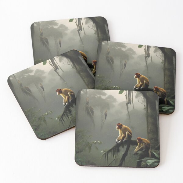 Item preview, Two monkeys in the rainforest designed and sold by Wilfried van Dokkumburg.