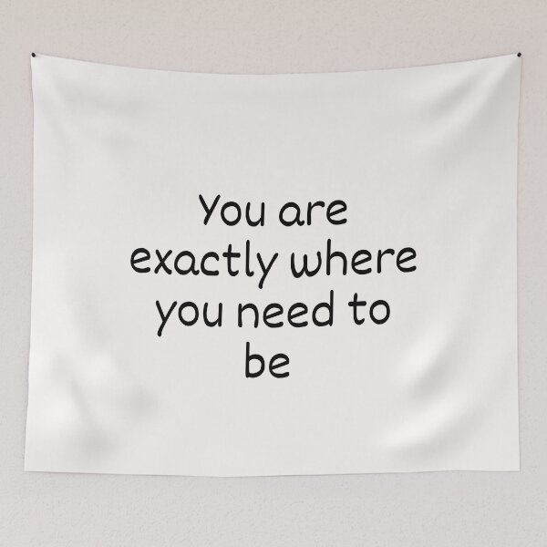 Item preview, You are exactly where you need to be designed and sold by Lawro007.