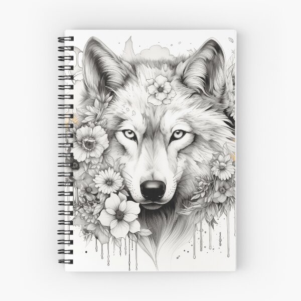 Item preview, Floral Wolf designed and sold by sunshiinewolf.