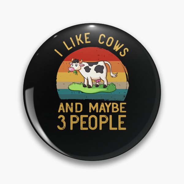 Artikelvorschau, Ich mag Kühe und vielleicht 3 Leute, Cow Lover Vintage entworfen und verkauft von dannybel.