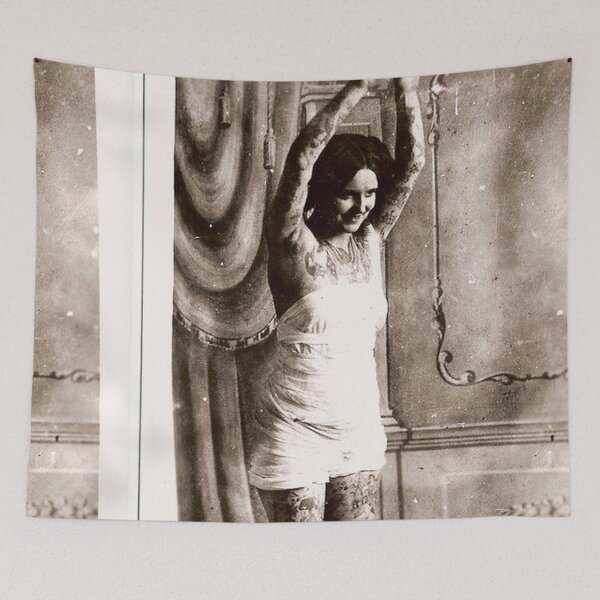Item preview, vintage tattoo girl woman Grand mother tattooed designed and sold by Coolstuff4you71.