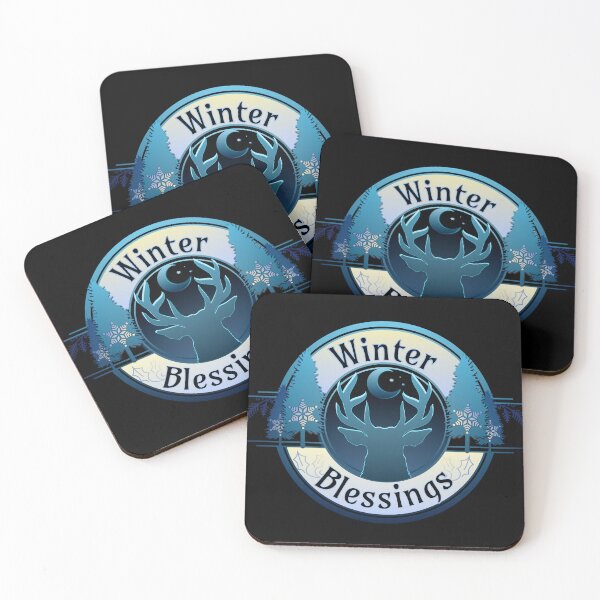 Item preview, Winter Blessings Deer Badge designed and sold by MythikCreationz.