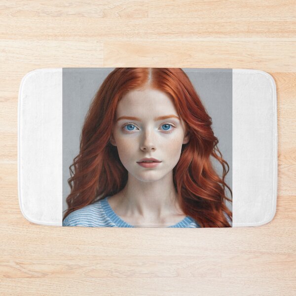 Item preview, Cover for accessories and products Red Girl Blue Eyes designed and sold by LeninVideos.