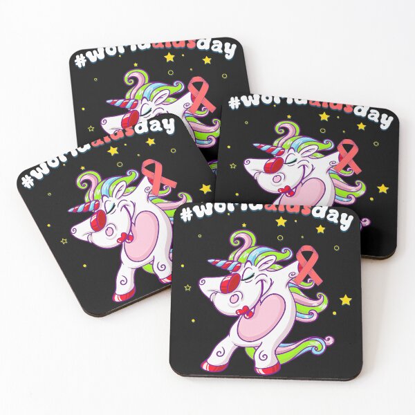 Item preview, Cute Unicorn World Aids Day Anti HIV ADIS Awareness Day designed and sold by defabiosofxs.