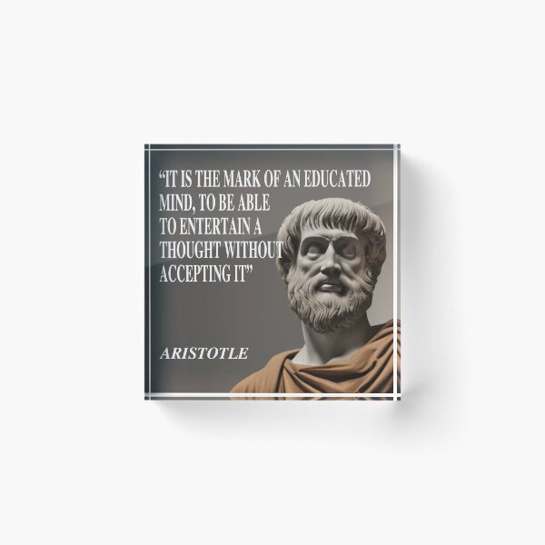 Item preview, Quote from Aristotle - "It is the mark of an educated mind...." designed and sold by Scorpion Creative.