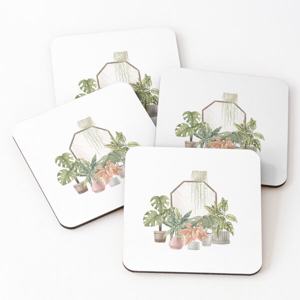 Item preview, House plants in the interior and a mirror designed and sold by the-myro.