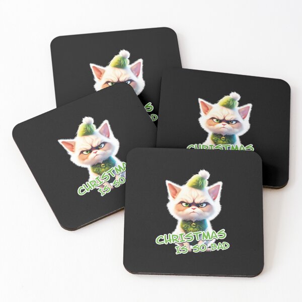 Item preview, Cat Grinch Christmas is so bad designed and sold by mk-Shirts.