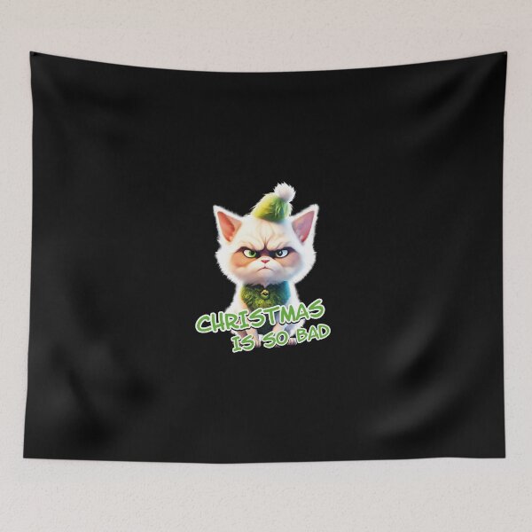 Item preview, Cat Grinch Christmas is so bad designed and sold by mk-Shirts.