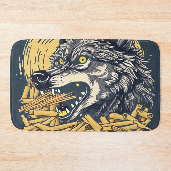 Item preview, Eat Pasta Run Faster Wolf designed and sold by NightshadeWolfs.