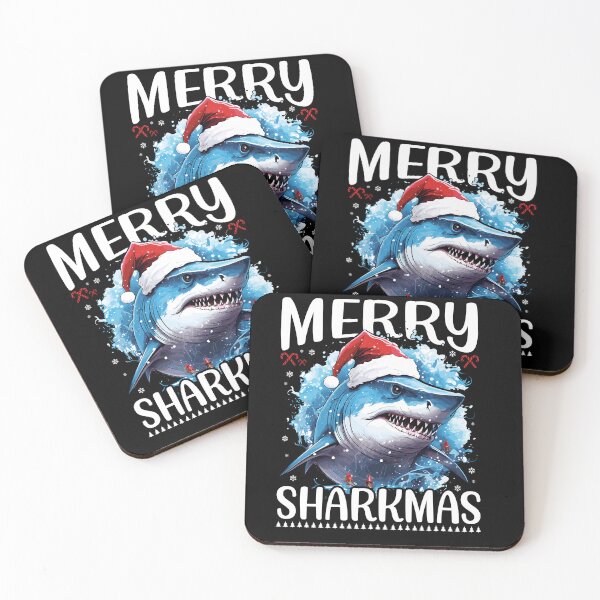 Item preview, Merry Sharkmas Santa Hat Christmas T-Shirt. designed and sold by arifahammed123.