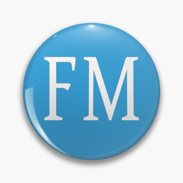 Item preview, FM Initials Monogram Elegant White Letters designed and sold by Jeallan Designs.