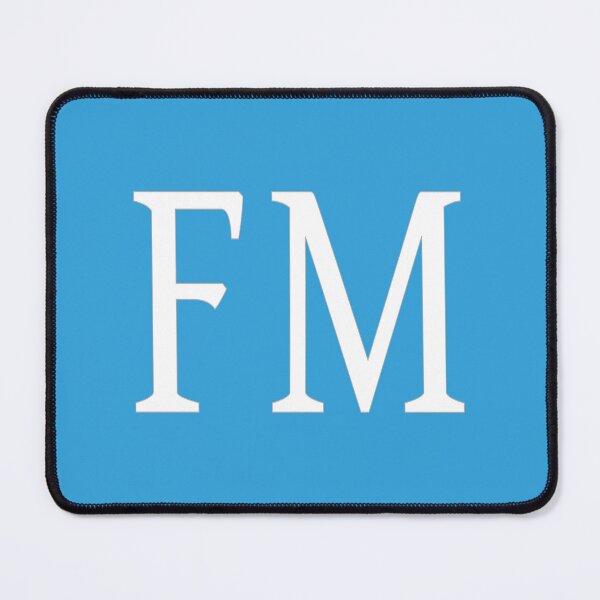 Item preview, FM Initials Monogram Elegant White Letters designed and sold by Jeallan Designs.
