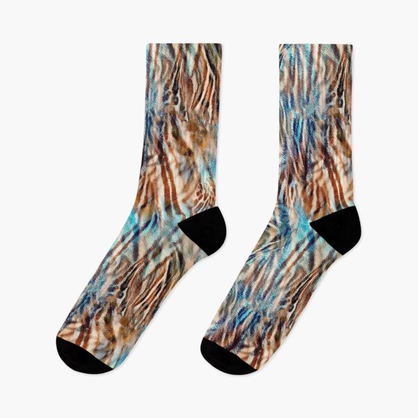 Item preview, Retro Style Elegant Blue and Brown  Animal Pattern designed and sold by PG Illustration.