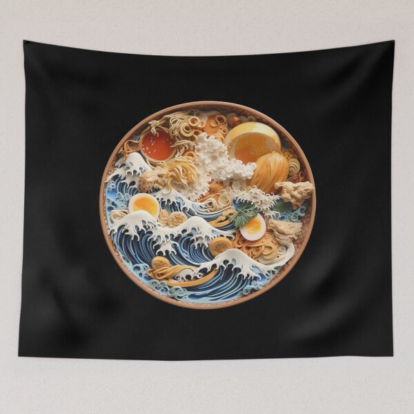 Item preview, The Great Ramen Off Kanagawa. Funny Gifts For Ramen Lovers 1/5 designed and sold by MatSatArt.