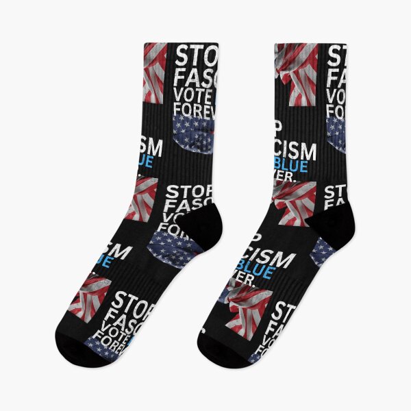 Item preview, Stop Fascism Vote Blue Forever Democratic Political Design designed and sold by EarthArtDesigns.