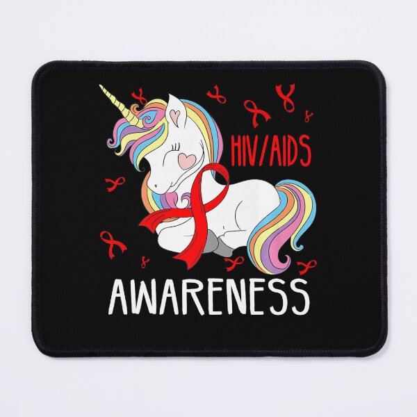 Item preview, Dabbing Unicorn Red Ribbon HIV AIDS Awareness Support Day designed and sold by defabiosofxs.