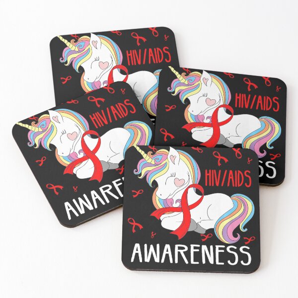 Item preview, Dabbing Unicorn Red Ribbon HIV AIDS Awareness Support Day designed and sold by defabiosofxs.