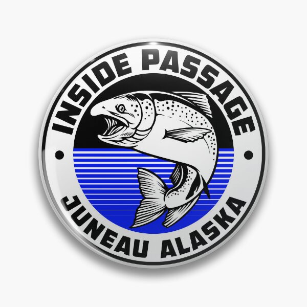 Artikelvorschau, Inside Passage Juneau Alaska Pass AK Lachs entworfen und verkauft von Travel Time.