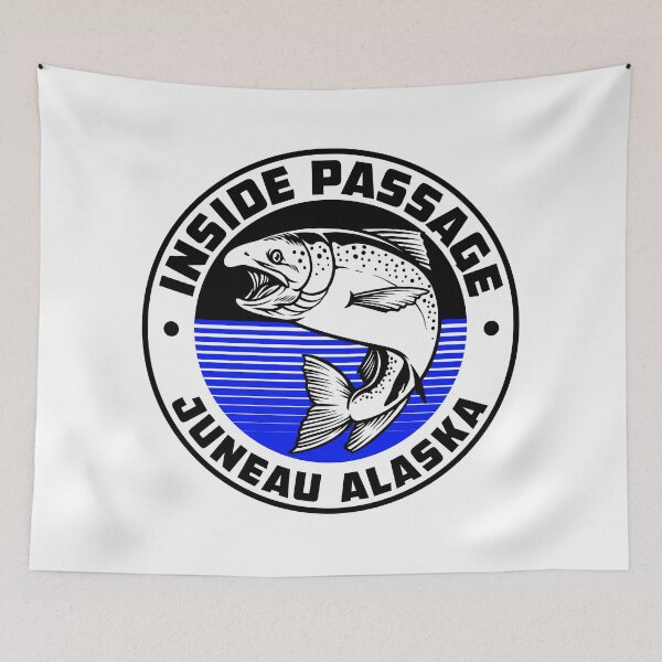 Item preview, Inside Passage Juneau Alaska Pass AK Salmon designed and sold by Travel Time.