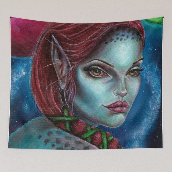 Item preview, Apocalypse Alien Girl Fantasy Art by Laurie Leigh designed and sold by LaurieLeighArt.