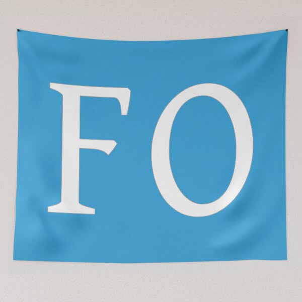 Item preview, FO Initials Monogram Elegant White Letters designed and sold by Jeallan Designs.