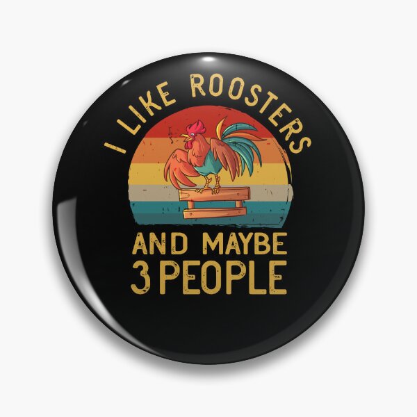 Artikelvorschau, Ich mag Roosters und vielleicht 3 Leute, Rooster Lover Vintage entworfen und verkauft von dannybel.