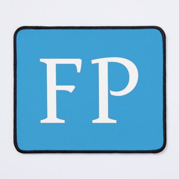 Item preview, FP Initials Monogram Elegant White Letters designed and sold by Jeallan Designs.