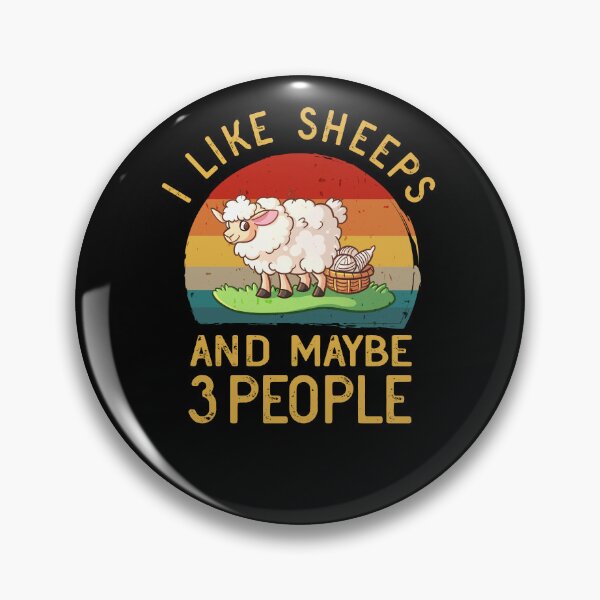 Artikelvorschau, Ich mag Sheeps und vielleicht 3 Leute, Sheep Lover Vintage entworfen und verkauft von dannybel.