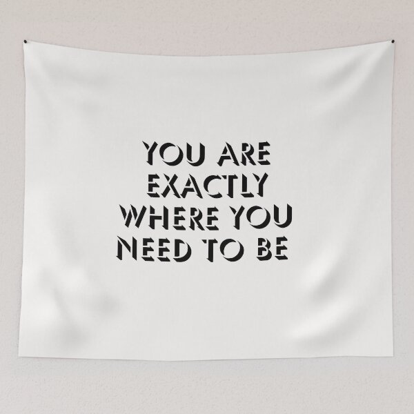Item preview, You are exactly where you need to be designed and sold by Lawro007.