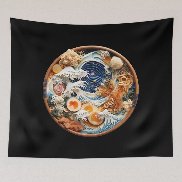Item preview, The Great Ramen Off Kanagawa. Funny Gifts For Ramen Lovers 3/5 designed and sold by MatSatArt.