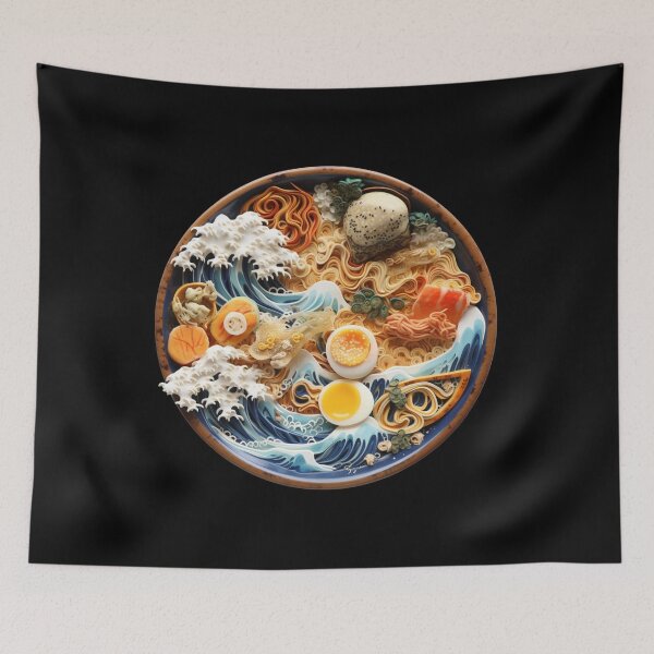 Item preview, The Great Ramen Off Kanagawa. Funny Gifts For Ramen Lovers 5/5 designed and sold by MatSatArt.